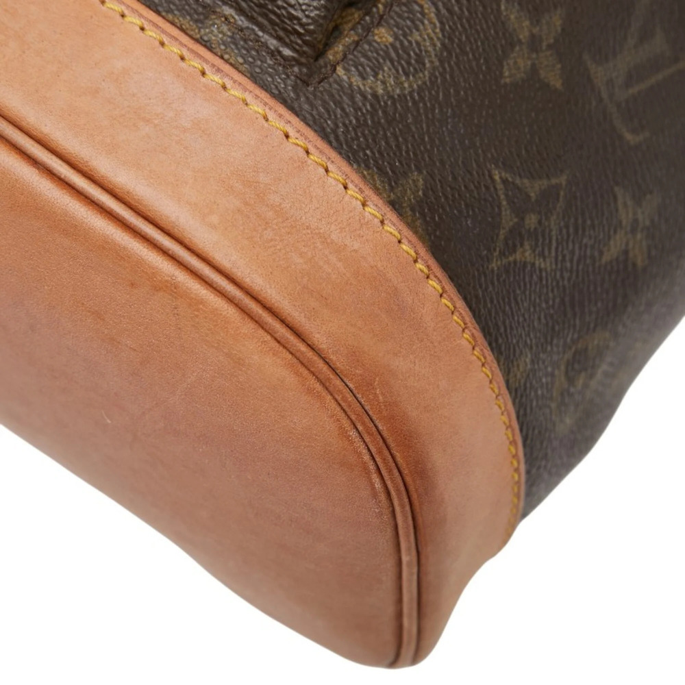 LOUIS VUITTON Brown Monogram Leather Backpack - Picture 4 of 12